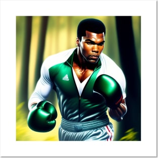 Muhammad Ali in Boxing style Posters and Art